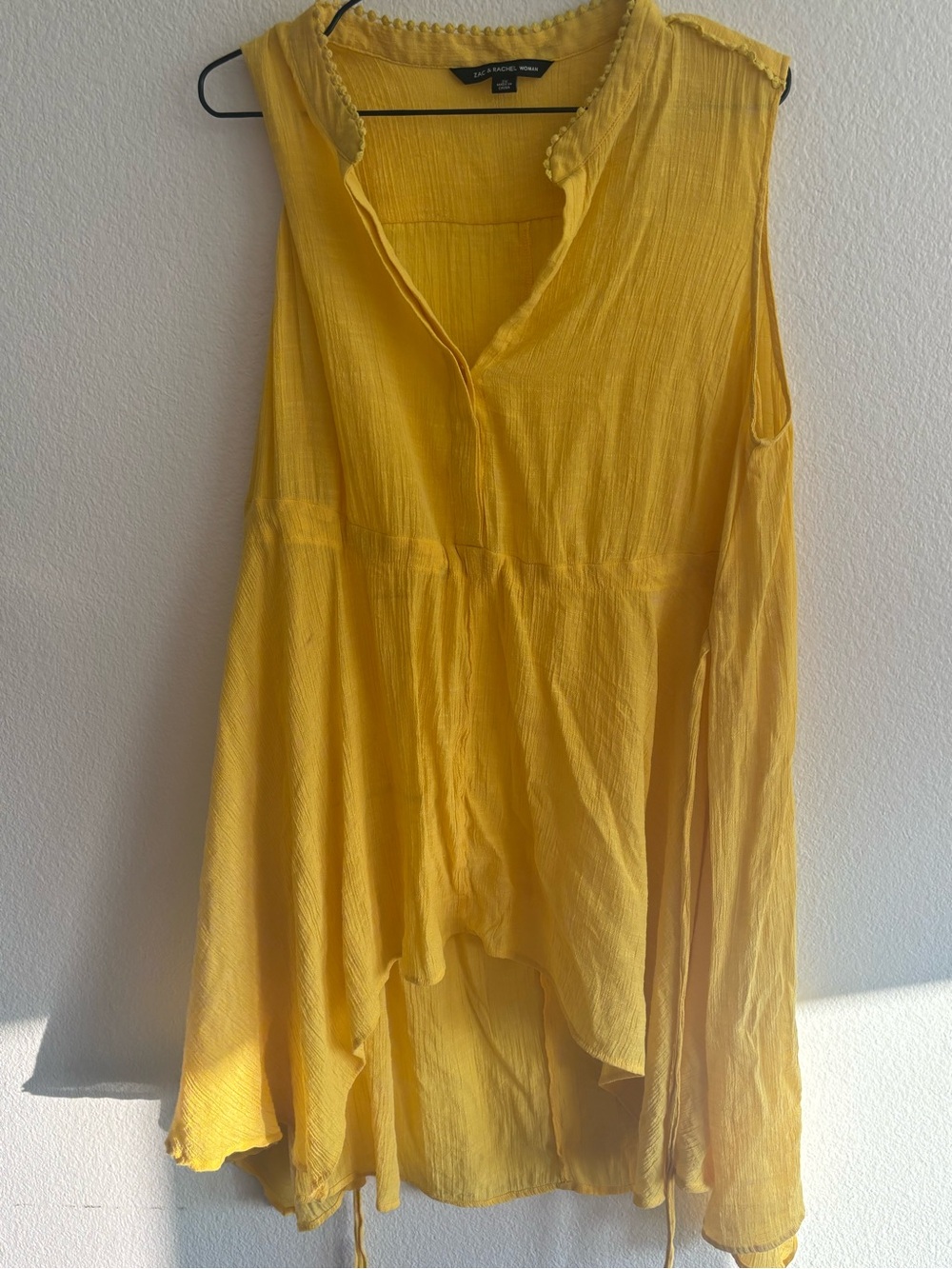 Zara Sleeveless Tunic in Sunny Yellow